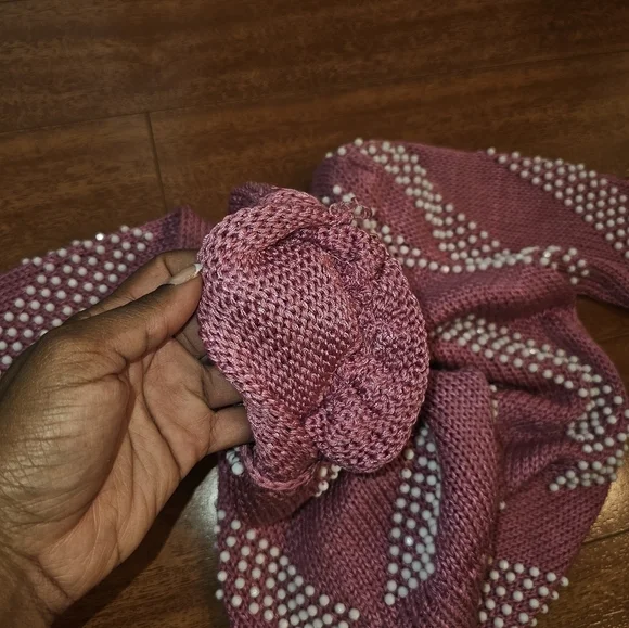 Womens Vintage 80s Basilio M. Faux Pearl Sweater - Picture 15 of 16